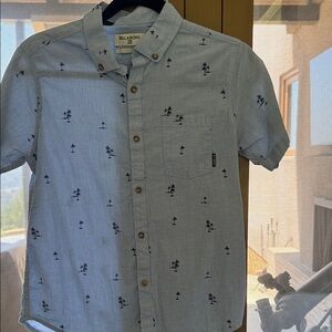 Billabong boys Light Blue Palm Tree Shirt